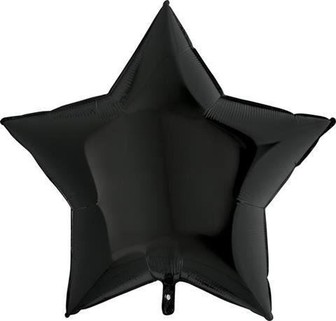 Folinis balionas GIANT STAR BLACK