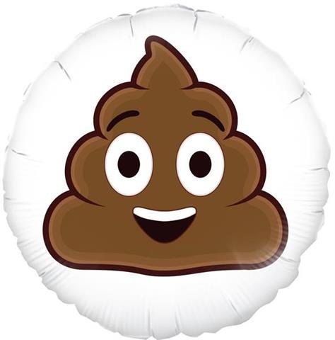 Folinis balionas SMILING POOP EMOJI