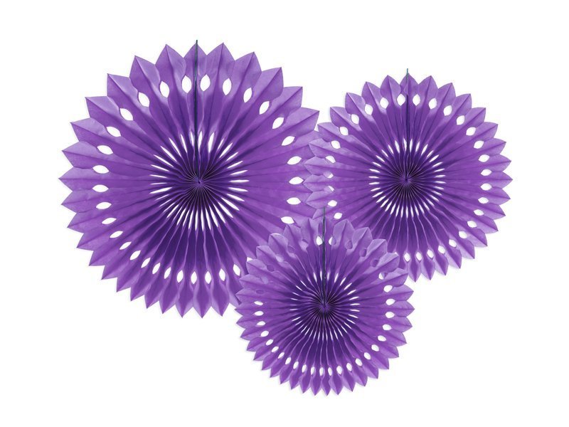 Pakabinama dekoracija ROSETTES PURPLE
