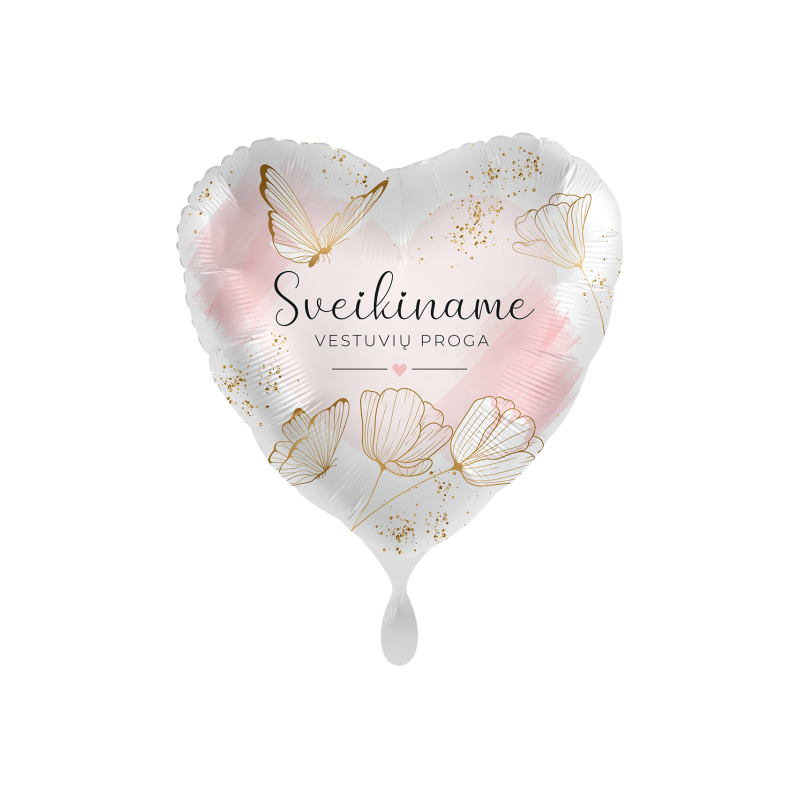 Folinis balionas SVEIKINAME VESTUVIŲ PROGA
