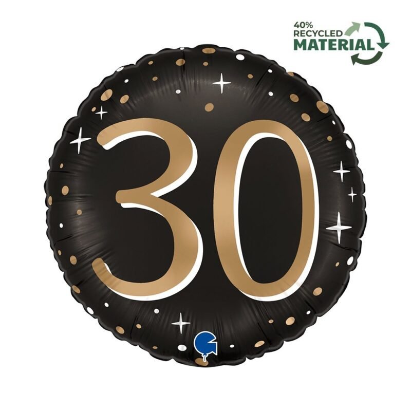 Folinis balionas ROUND SPARKLING 30