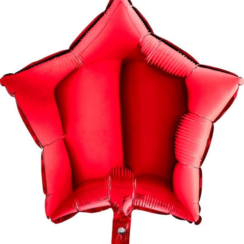Folinis balionas STAR SMOOTH RED