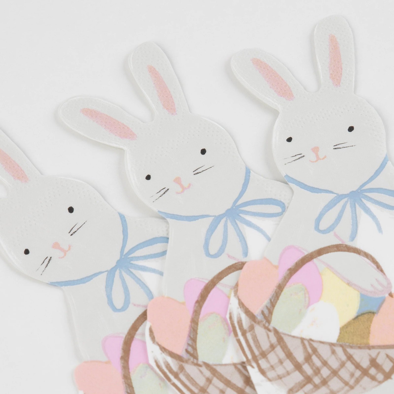 Popierinės servetėlės EASTER BUNNY WITH BASKET